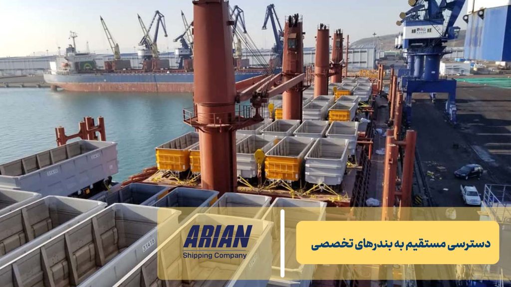 دسترسی مستقیم به بندرهای تخصصی